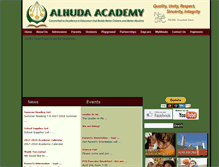 Tablet Screenshot of alhudaacademy.org